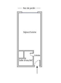 
                                                                                        Vente
                                                                                         studio rez de jardin résidence standing sécurisée