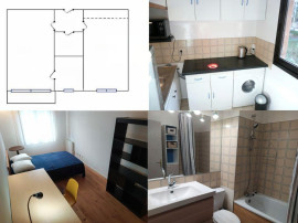 
                                                                                        Location
                                                                                         T2 bis meublé, sur jardin, tennis