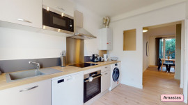 Location
T2 meublé 50m² traversant avec jardin + balcon