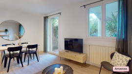 Location
T2 meublé 50m² traversant avec jardin + balcon