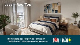 
                                                                                        Vente
                                                                                         T5 ROOFTOP NEUF 132 m² + TERRASSES XXL – LAVAL CENTRE
