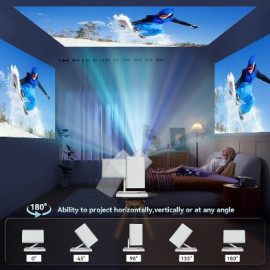 
                                                                                        TV
                                                                                         Vidéoprojecteur 4K Bluetooth portable HD