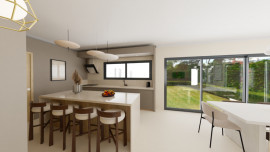 
                                                                                        Vente
                                                                                         VILLA 140M2 + TERRAIN 421M2 3 FACES