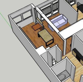 
                                                                                        Colocation
                                                                                         3 chambres dans colocation meublée solidaire 80m²