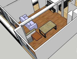 
                                                                                        Colocation
                                                                                         3 chambres dans colocation meublée solidaire 80m²
