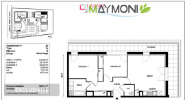 
                                                                                        Location
                                                                                         A LOUER T3 récent avec terrasse