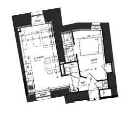 
                                                                                        Vente
                                                                                         À vendre T2 31,41 m² – Romans-sur-Isère (centre)