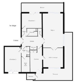 
                                                                                        Vente
                                                                                         Appartement 104m² dans une résidence avec piscine et tennis