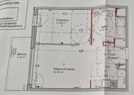 
                                                                                        Location
                                                                                         Appartement 2 pièces à louer