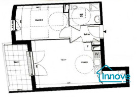 
                                                                                        Vente
                                                                                         Appartement 2 pièces avec balcon Vitry sur Seine