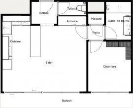 
                                                                                        Vente
                                                                                         Appartement 2 pièces sans vis à vis