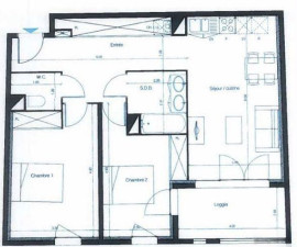 
                                                                                        Location
                                                                                         Appartement 3 pièces à Cenon avec loggia