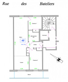 
                                                                                        Vente
                                                                                         Appartement 3 pièces avec balcon - Saint-Ouen