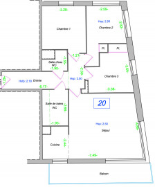 
                                                                                        Vente
                                                                                         Appartement 4 pièces avec balcon - Saint-Ouen