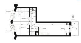 
                                                                                        Vente
                                                                                         Appartement rare T3 Paris 18ème