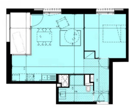 
                                                                                        Location
                                                                                         Appartement T2 48 m2 et loggia Lille Acticity