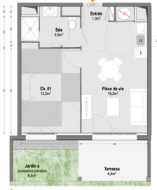 
                                                                                        Vente
                                                                                         Appartement T2 à Soustons