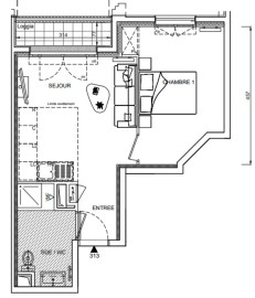 
                                                                                        Vente
                                                                                         Appartement T2 au Blanc Mesnil