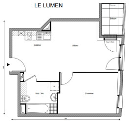 
                                                                                        Vente
                                                                                         Appartement T2 de 42m2 à Aubervilliers