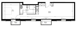 
                                                                                        Vente
                                                                                         Appartement T2 de 47m2 à Clichy
