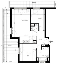 
                                                                                        Vente
                                                                                         Appartement T3 de 57m2 à Vanves