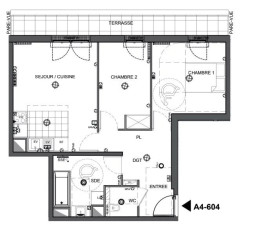
                                                                                        Vente
                                                                                         Appartement T3 de 59m2 à Bois Colombes
