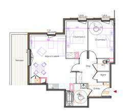 
                                                                                        Vente
                                                                                         Appartement T3 de 64,5m2 - Chevreuse