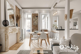 
                                                                                        Vente
                                                                                         Appartement T3 rénové cachet ancien en souplex