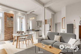 
                                                                                        Vente
                                                                                         Appartement T3 rénové cachet ancien en souplex