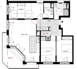 
                                                                                        Vente
                                                                                         Appartement T4 avec terrasse – Saint-Cloud