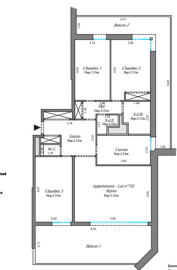 
                                                                                        Vente
                                                                                         Appartement T4 de 86,20m2 avec 2 balcons