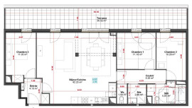 
                                                                                        Vente
                                                                                         Appartement T4  de plus de 94m2