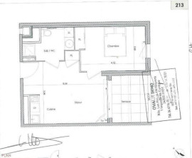 
                                                                                        Location
                                                                                         Beau 2P 37m² avec terrasse de 7m²