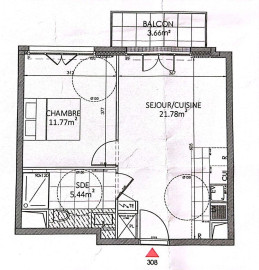
                                                                                        Location
                                                                                         Beau 2P 39m² neuf avec balcon