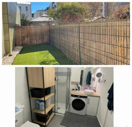
                                                                                        Location
                                                                                         Beau 2P meublé 38m² avec jardin