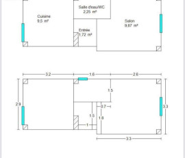 
                                                                        Location
                                                                         Beau studio meublé 23m² avec terrasse