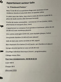 
                                                                                        Location
                                                                                         Beau T 2 de 44 m2 dans résidence récente