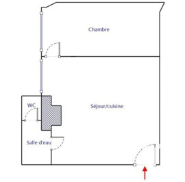 
                                                                                        Location
                                                                                         Beau T2 meublé 26m² avec terrasse