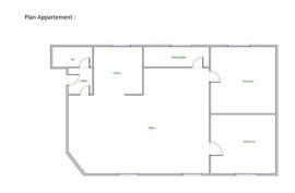 
                                                                                        Location
                                                                                         Beau T3 meublé 57m² traversant et très lumineux,