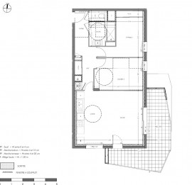 Vente
Beau T3 moderne avec balcon plein Sud