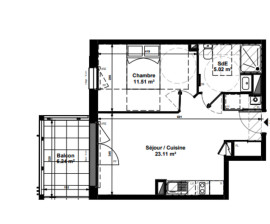 
                                                                                        Vente
                                                                                         Bien rare T2 de 39m2 à Pornichet