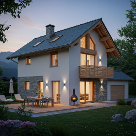 
                                                                                        Vente
                                                                                         CHALET 140M2 AVEC VUE