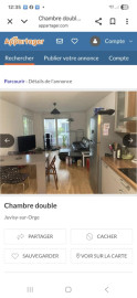 
                                                                                        Colocation
                                                                                         Chambre double F4 spacieux  à  3 mn du RER C et D