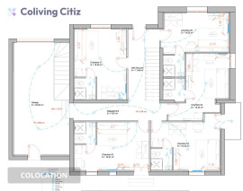 
                                                                                        Colocation
                                                                                         Chambre meublée avec salle de bain & WC