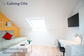 
                                                                                        Colocation
                                                                                         Chambre meublée avec salle de bain & WC