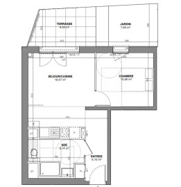 
                                                                                        Vente
                                                                                         Châtenay-Malabry – 2 pièces avec terrasse
