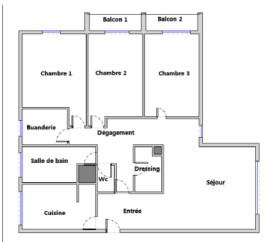 
                                                                                        Vente
                                                                                         dernier étage T4 / T5 ,possibilité 4 chambres