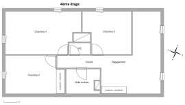 
                                                                                        Vente
                                                                                         Duplex 137 m2 carrez (168m² sol) 5ch, Pl Alex. 1er