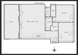 
                                                                                        Vente
                                                                                         Duplex rooftop avec terrasses et balcon.