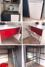 
                                                                                        Location
                                                                                         En maison de ville studio meublé 20m² refait neuf